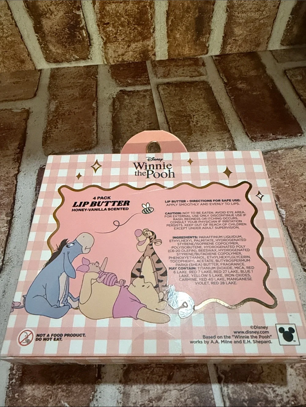 Disney Winnie the Pooh Lip Butter Set - Pink and Gold
